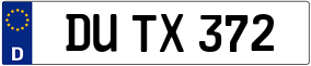 Truck License Plate